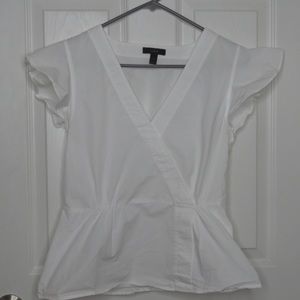 J. Crew tie blouse